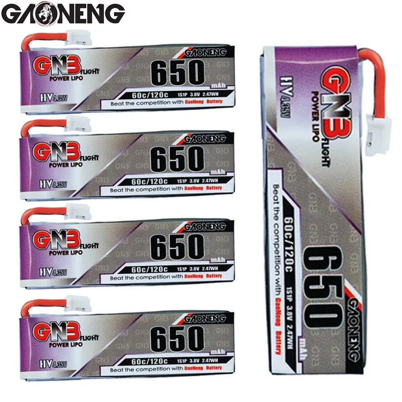 Литий-полимерный аккумулятор GAONENG GNB 650 мАч 1S 3,8 в 60/120C 4,35 в HV с разъемом PH2.0 для дрона Tinyhawk Snapper7 E010 M80S Tiny7 Beta85, 5 шт.
Литий-полимерный аккумулятор GAONENG GNB 650 мАч 1S 3,8 в 60/120C 4,35 в HV с разъемом PH2.0 для дрона Tinyhawk Snapper7 E010 M80S Tiny7 Beta85, 5 шт.