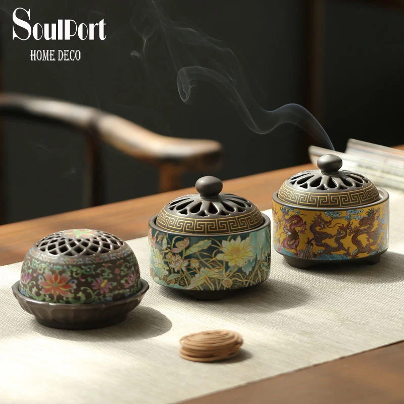 SOULPORT Retro Ceramics Incense Burners Dragon Incense Holder Incense Burner Censer Home Office Decor Decoration Craft
SOULPORT Retro Ceramics Incense Burners Dragon Incense Holder Incense Burner Censer Home Office Decor Decoration Craft
