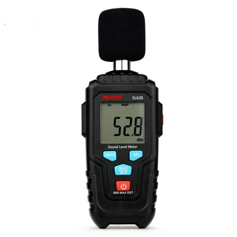 MESTEK SL620 Sound Level Meter LCD Decibel Meter High Precision Noise Tester 30-135DB Noise Volume Measuring Instrument
MESTEK SL620 Sound Level Meter LCD Decibel Meter High Precision Noise Tester 30-135DB Noise Volume Measuring Instrument
