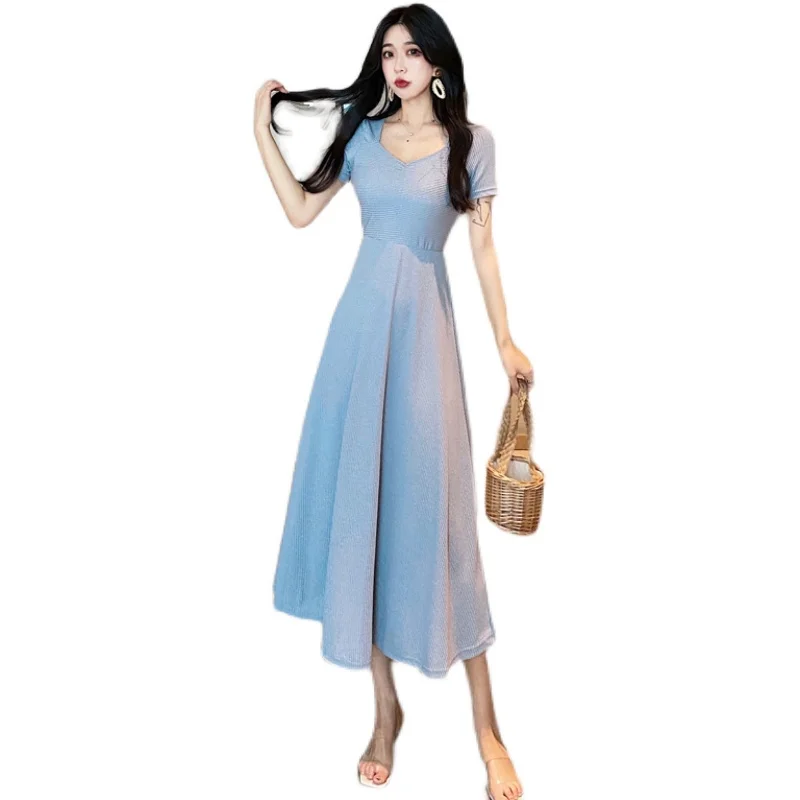Make firm offers han edition dress v-neck fold cultivate one's morality show tall waist joker long dress with short sleeves
Make firm offers han edition dress v-neck fold cultivate one's morality show tall waist joker long dress with short sleeves