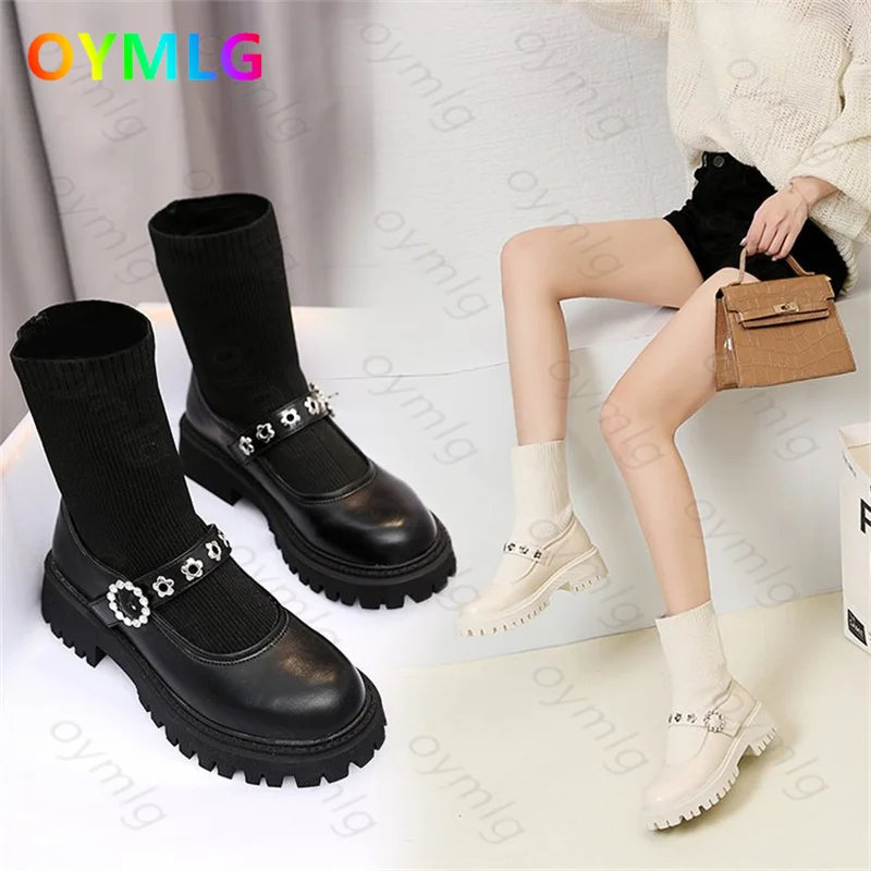 Martin boots women 2021 new short boots fall/winter elastic socks boots thick bottom Mary Jane women's shoes retro
Martin boots women 2021 new short boots fall/winter elastic socks boots thick bottom Mary Jane women's shoes retro