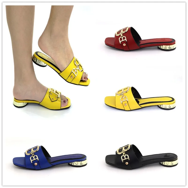 Yellow Women Lower Heels Shoes Nice Summer Lady Slippers For Outdoor CR519 Height 2cm
Yellow Women Lower Heels Shoes Nice Summer Lady Slippers For Outdoor CR519 Height 2cm