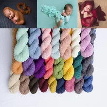 Newborn Photography Props Knit Wrap Baby Blanket Soft Stretch Swaddling Photography Studio Baskets Photo Props