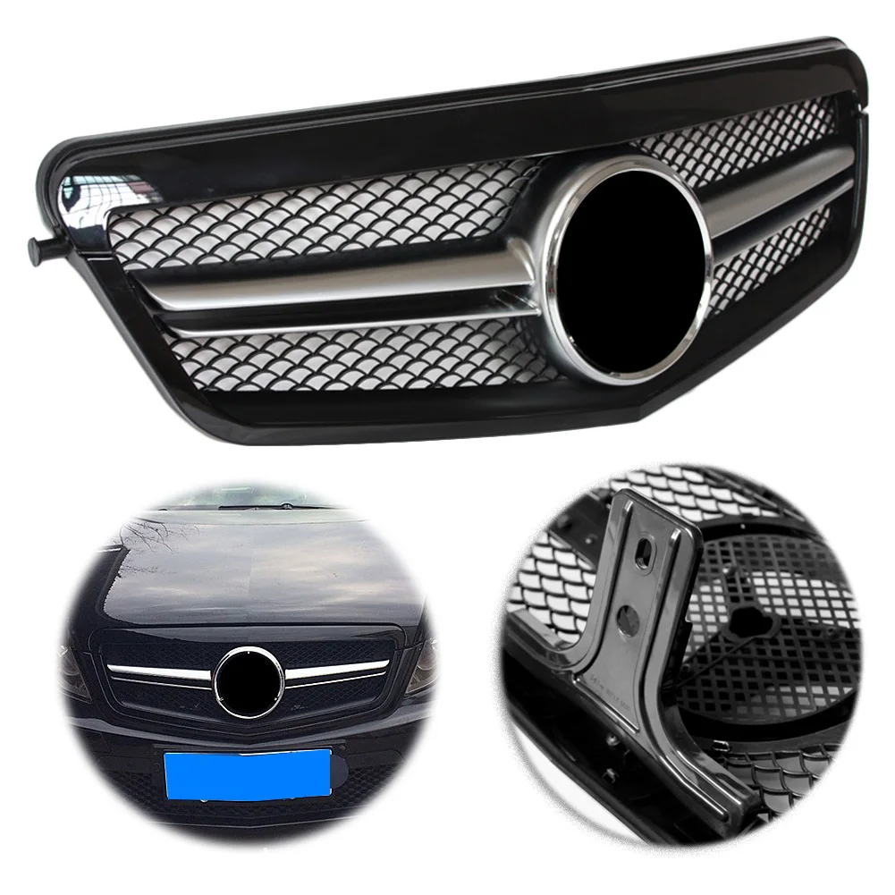 

Car Front Grille ABS Front Bumper Honeycomb Radiator Upper Mesh Grille For Mercedes Benz E-Class W212 S212 2010 2011 2012 2013