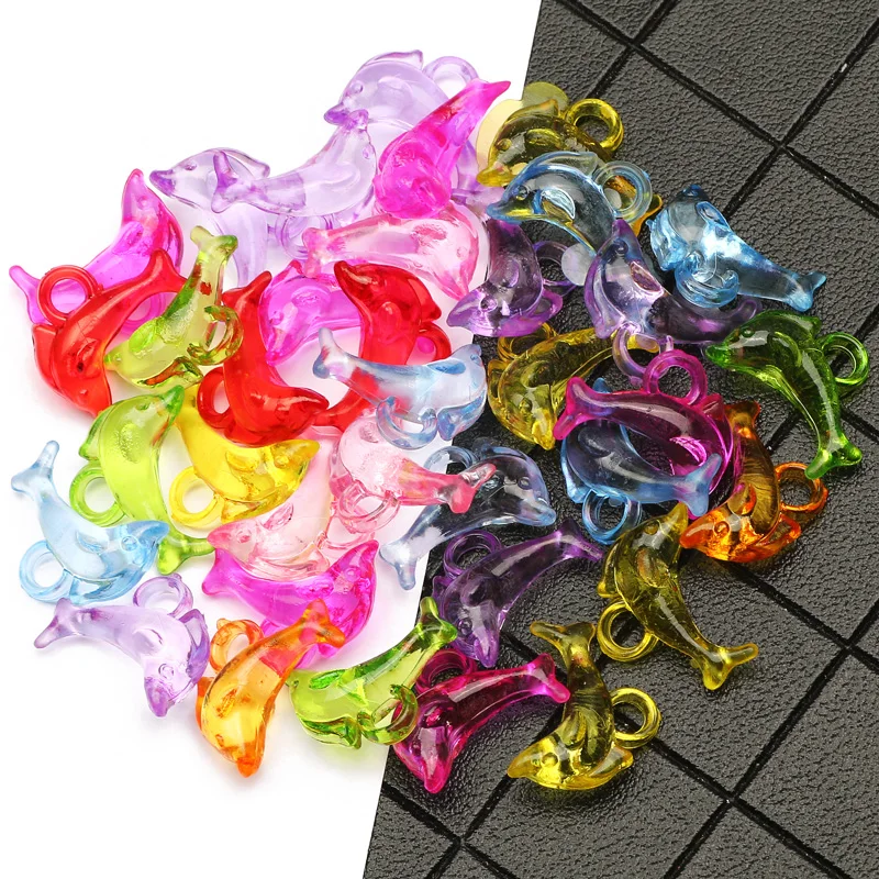30pcs Color Mixed Loose Spacer Beads Transparent 18x13mm Dolphin Acrylic Beads For DIY Jewelry Making Charm Bracelet Accessories
30pcs Color Mixed Loose Spacer Beads Transparent 18x13mm Dolphin Acrylic Beads For DIY Jewelry Making Charm Bracelet Accessories