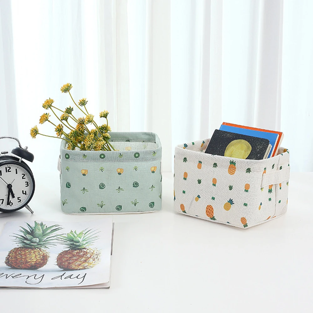 Linen Desktop Storage Box Printing Sundries Storage Basket European Style Pink Multi-Function Organizer Storage Boxes
Linen Desktop Storage Box Printing Sundries Storage Basket European Style Pink Multi-Function Organizer Storage Boxes