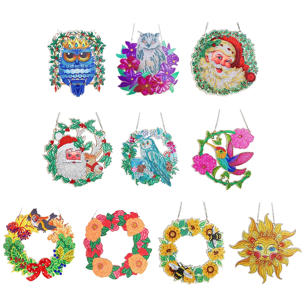 Полноразмерные 5D рождественские алмазные картины «сделай сам», подвесной Рождественский цветочный венок, набор, Декор для дома, двери, Алма...
Полноразмерные 5D рождественские алмазные картины «сделай сам», подвесной Рождественский цветочный венок, набор, Декор для дома, двери, Алма...