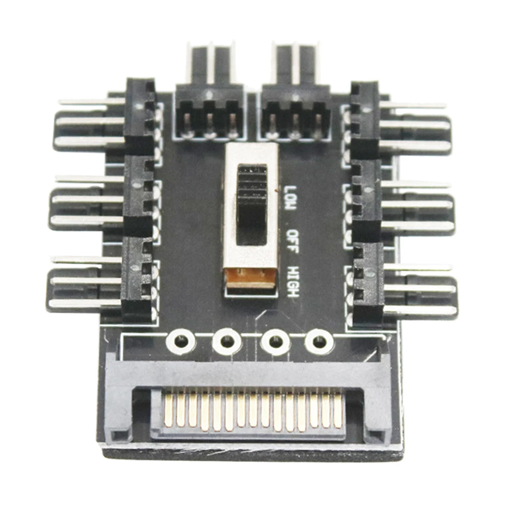 Splitter Cooler Cooling Fan Hub Practical Multi-functional Classic PC SATA 1 to 8 3Pin 12V Power Socket PCB Adapter
Splitter Cooler Cooling Fan Hub Practical Multi-functional Classic PC SATA 1 to 8 3Pin 12V Power Socket PCB Adapter
