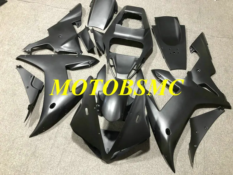 Набор обтекателей для инъекций YZFR1 02 03 YZF R1 2002 2003 YZF1000 yzfr1 ABS Матовый черный набор +