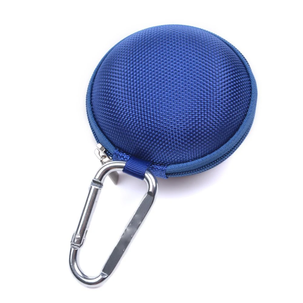 Blue Earphone handsfree headset HARD EVA Case-Clamshell/MESH Style with Zipper Enclosure Inner Pocket+Silver Climbing Carabiner
Blue Earphone handsfree headset HARD EVA Case-Clamshell/MESH Style with Zipper Enclosure Inner Pocket+Silver Climbing Carabiner