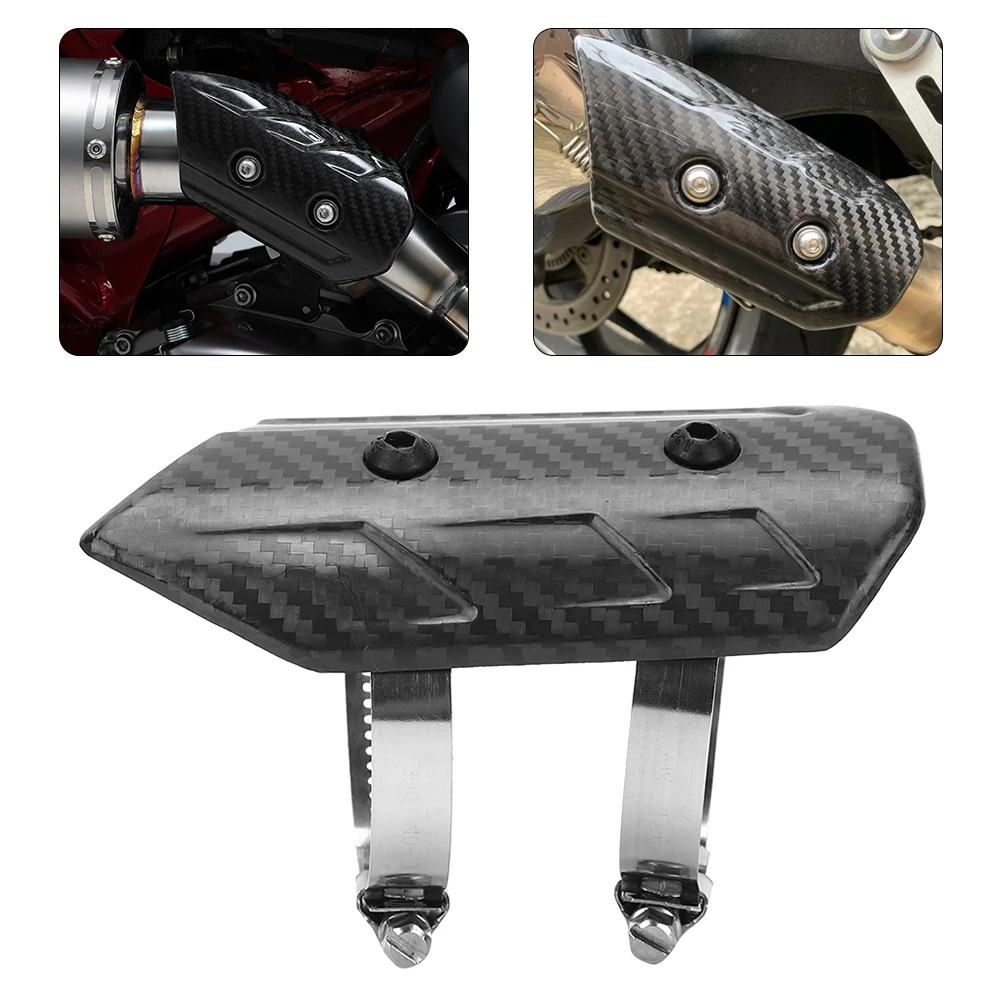 Универсальный тепловой экран для выхлопной трубы из углеродного волокна, подходит для Kawasaki, Yamaha, Suzuki
Универсальный тепловой экран для выхлопной трубы из углеродного волокна, подходит для Kawasaki, Yamaha, Suzuki