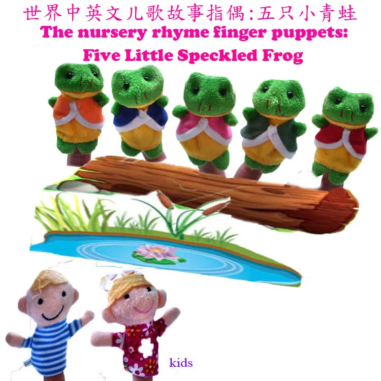 Finger Puppet Set Mini Plush Baby Toys Boys and Girls Early Childhood Rhymes Story Five little speckled frogs S23
Finger Puppet Set Mini Plush Baby Toys Boys and Girls Early Childhood Rhymes Story Five little speckled frogs S23