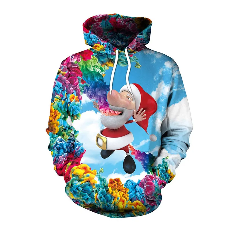 Men Women Santa Ugly Christmas Sweater 3D Funny Print Novelty Hoodie Sweatshirt Couple Pullover Holiday Party Xmas Jumpers Tops 
Men Women Santa Ugly Christmas Sweater 3D Funny Print Novelty Hoodie Sweatshirt Couple Pullover Holiday Party Xmas Jumpers Tops