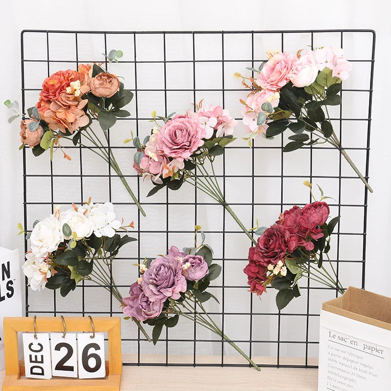 Valentine's Day Simulation Hydrangea Peony Artificial Artificial Flower European Retro Home Wedding Decoration Hand Bouquet
Valentine's Day Simulation Hydrangea Peony Artificial Artificial Flower European Retro Home Wedding Decoration Hand Bouquet