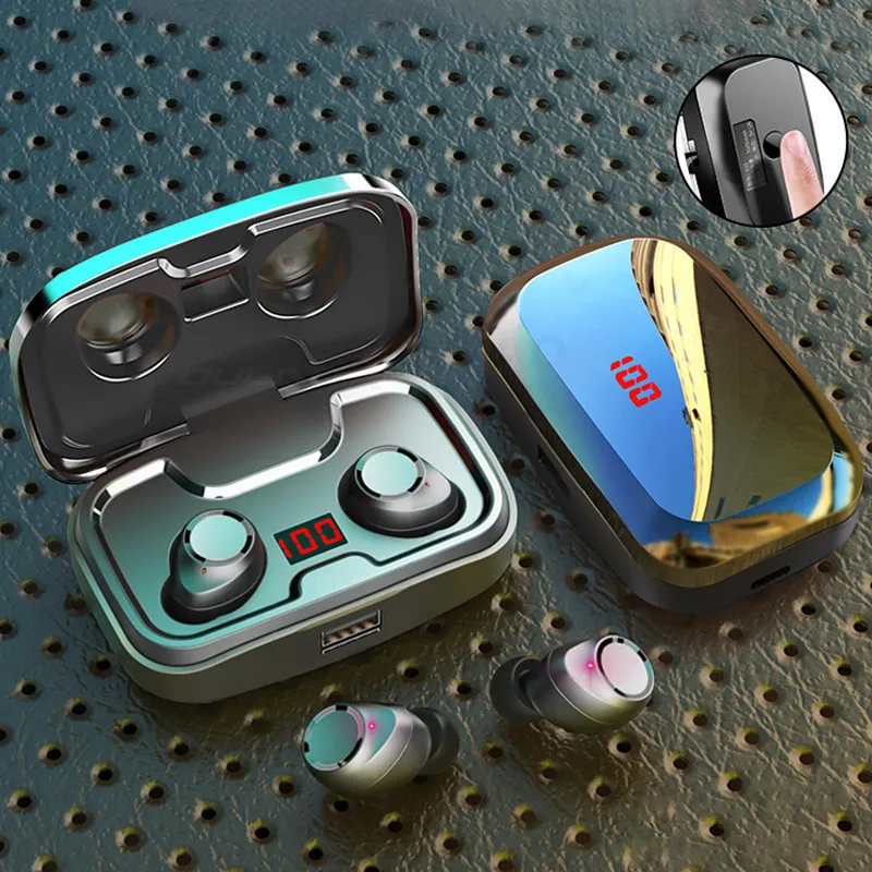 TWS Bluetooth 5.0 Earphones Wireless Headphone 3500mAh Charging Box 9D Stereo Sports Waterproof Earbuds Headsets With Microphone
TWS Bluetooth 5.0 Earphones Wireless Headphone 3500mAh Charging Box 9D Stereo Sports Waterproof Earbuds Headsets With Microphone
