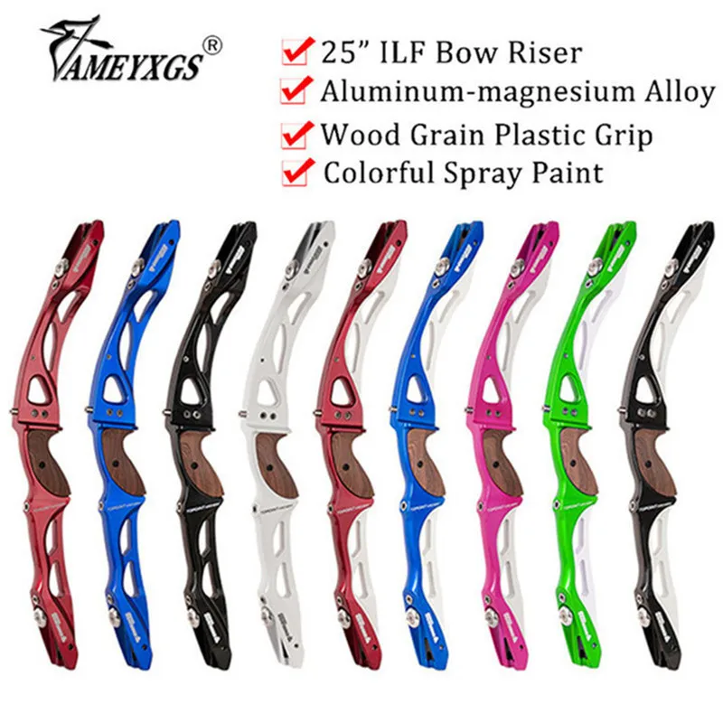 1pc 25inch Archery ILF Bow Riser Competitive Sports Recurve Bow Riser Wood Grain Grip Bow Handle Hunting Shooting Accessories
1pc 25inch Archery ILF Bow Riser Competitive Sports Recurve Bow Riser Wood Grain Grip Bow Handle Hunting Shooting Accessories