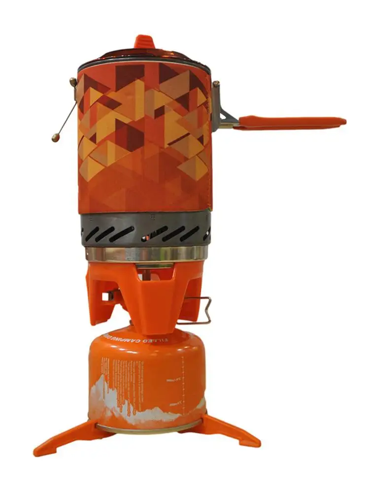 Outdoor Camping Stove Portable Integrated Cooking System Heat Exchanger Mini Windproof Picnic Jet Burner For Hiking Hunting
Outdoor Camping Stove Portable Integrated Cooking System Heat Exchanger Mini Windproof Picnic Jet Burner For Hiking Hunting
