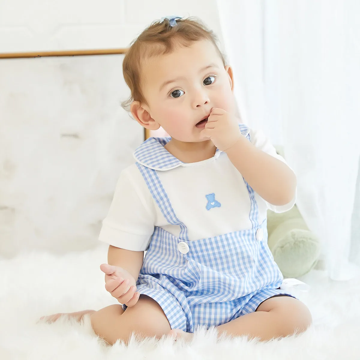 2021 Toddler Boys Girls Plaid Print Bodysuit Jumpsuit Summer Spanish Baby One Piece Rompers Fashion Baby Outfits Newborn Clothes
2021 Toddler Boys Girls Plaid Print Bodysuit Jumpsuit Summer Spanish Baby One Piece Rompers Fashion Baby Outfits Newborn Clothes