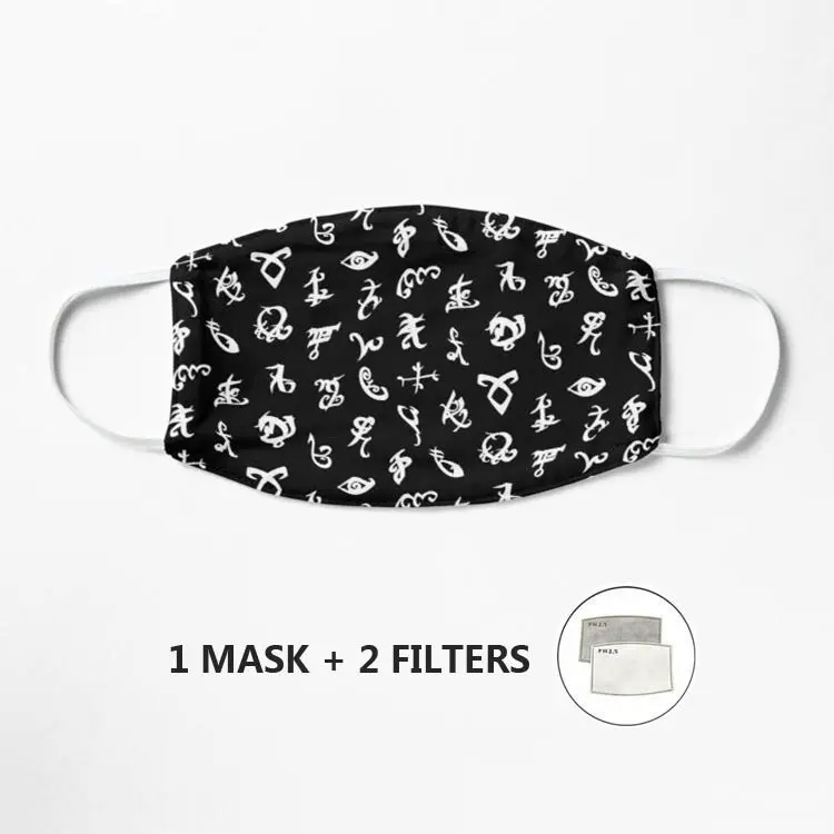 Shadowhunters, Shadowhunters Runes, маска Mortal Instruments, модная Тканевая маска для лица для взрослых с фильтрами
Shadowhunters, Shadowhunters Runes, маска Mortal Instruments, модная Тканевая маска для лица для взрослых с фильтрами