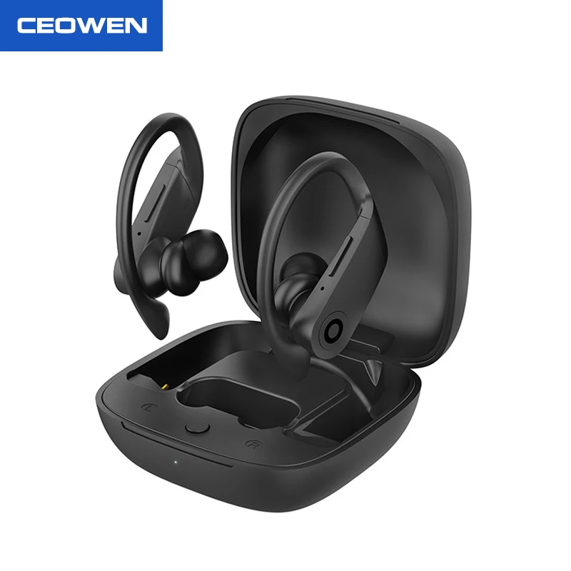 CEOWEN Беспроводные Bluetooth 5 0 наушники водонепроницаемые Hi-Fi стерео с крючком