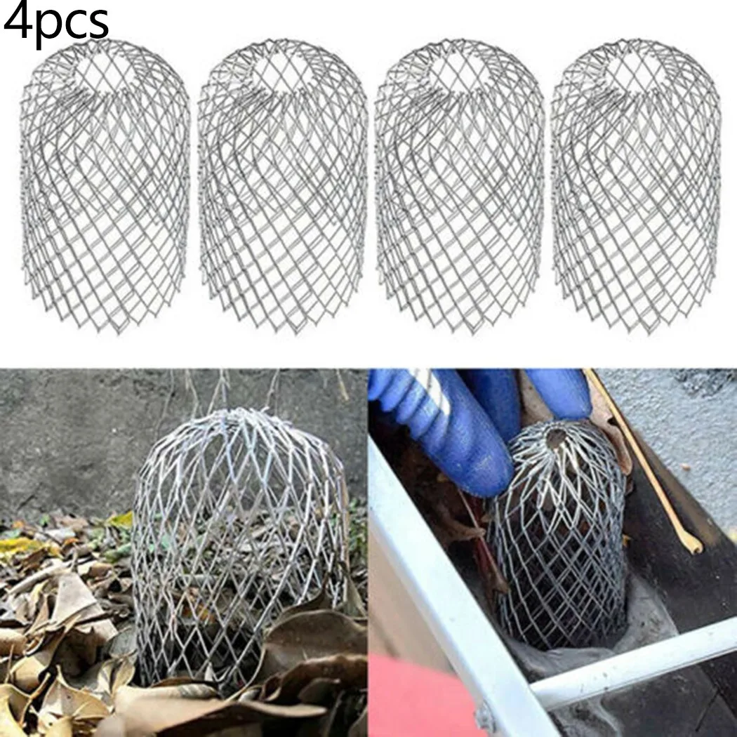 4PCS Metal Mesh Gutter Leaf Debris Trap Guard Drain Pipe Cover Downpipe Aluminum Home Outdoor Drainage Accessories
4PCS Metal Mesh Gutter Leaf Debris Trap Guard Drain Pipe Cover Downpipe Aluminum Home Outdoor Drainage Accessories