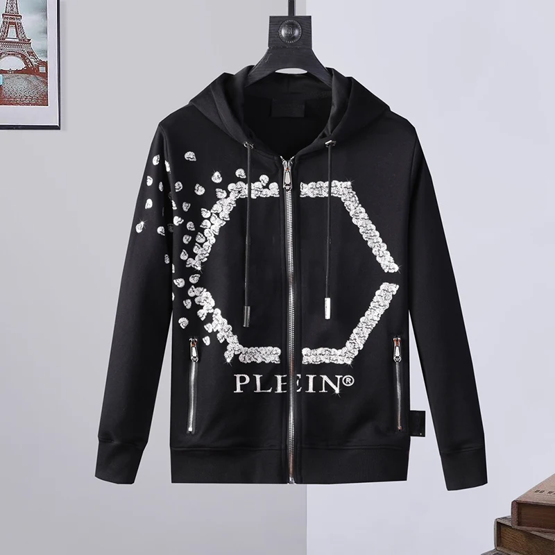 2022 Sweatshirt men's PP skull hot drill Rhinestone plein Milan Fashion hooded cardigan pure cotton top new black coat
2022 Sweatshirt men's PP skull hot drill Rhinestone plein Milan Fashion hooded cardigan pure cotton top new black coat