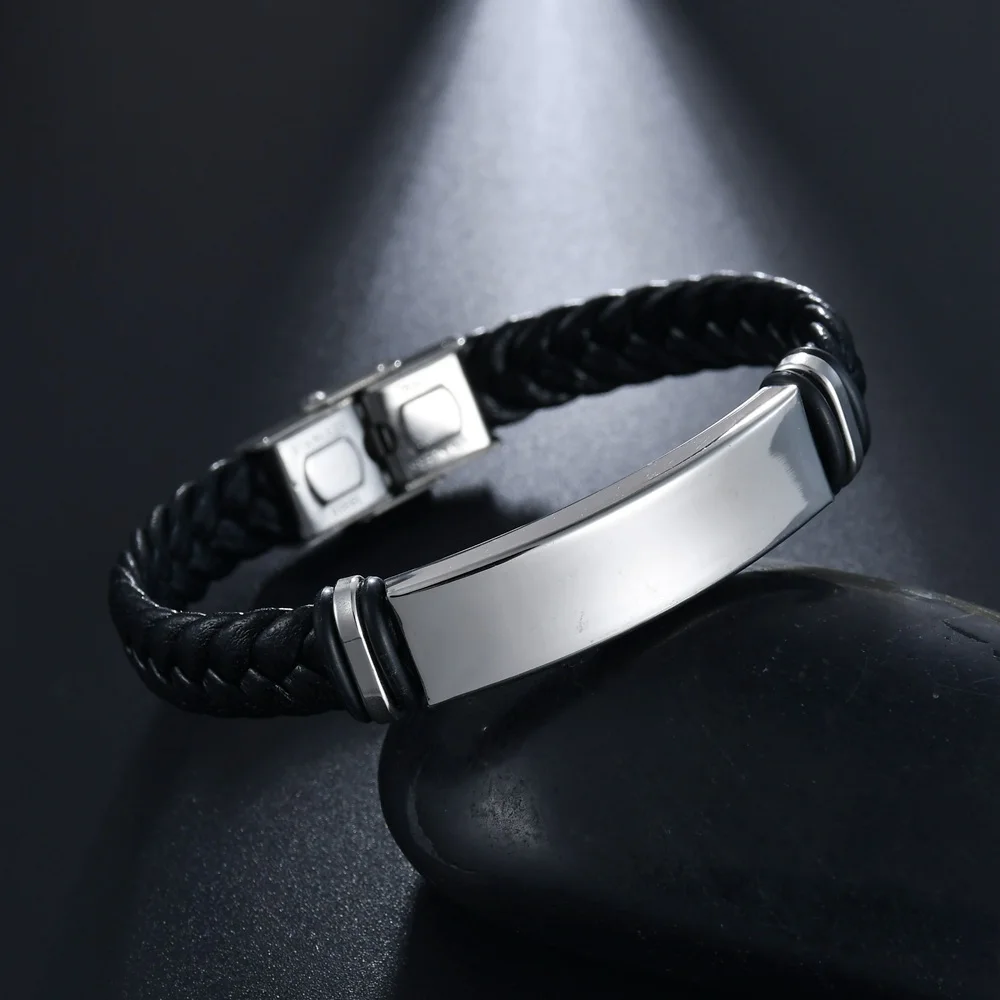 Men Women Blank ID Tags Silicone Stainless Steel Rubber Black Resin Bracelets Man Vintage Jewelry Buckle Bangle Bracelet 21cm
Men Women Blank ID Tags Silicone Stainless Steel Rubber Black Resin Bracelets Man Vintage Jewelry Buckle Bangle Bracelet 21cm