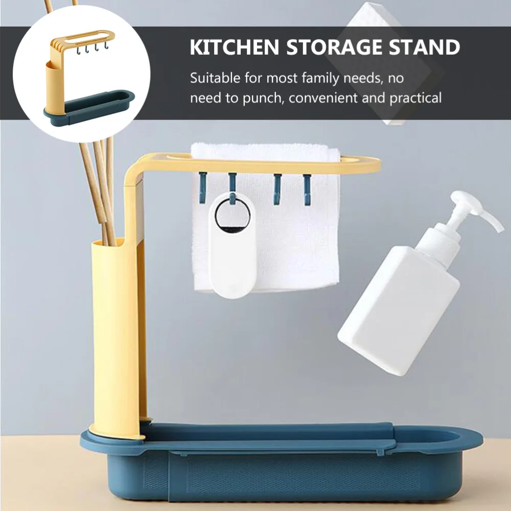 Telescopic Sink Shelf Soap Sponge Drain Rack Storage Basket Bag Faucet Holder Adjustable Holder Sink Kitchen Accessory
Telescopic Sink Shelf Soap Sponge Drain Rack Storage Basket Bag Faucet Holder Adjustable Holder Sink Kitchen Accessory