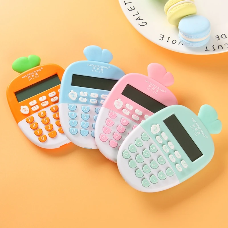 Cute Carrot-like Calculator 12 Digit Large LED Display Portable Handheld Calculator for students Office Clerks Teenager
Cute Carrot-like Calculator 12 Digit Large LED Display Portable Handheld Calculator for students Office Clerks Teenager
