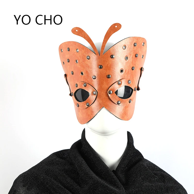 YO CHO Brand Halloween mask butterfly mask party mask cosplay horror dark mask brown pu mask
YO CHO Brand Halloween mask butterfly mask party mask cosplay horror dark mask brown pu mask