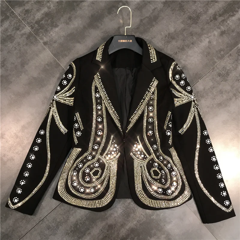 Luxury Runway Women Autumn Coats sparkle Gilding Vintage Retro woman outerwear coat Blazers Tops Party clothing Blazers NS463
Luxury Runway Women Autumn Coats sparkle Gilding Vintage Retro woman outerwear coat Blazers Tops Party clothing Blazers NS463