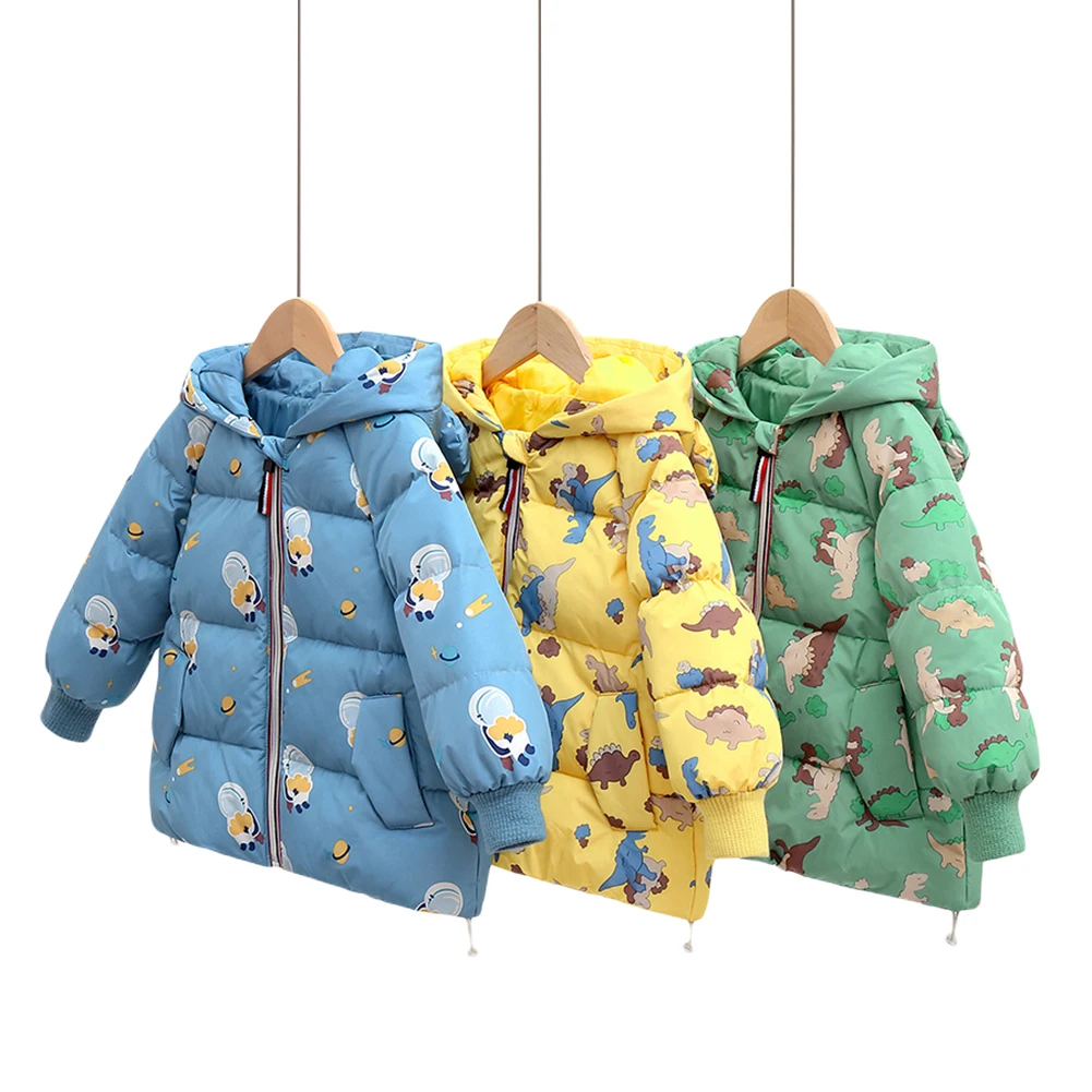Winter Kids Down & Parkas Cartoon Dinosaur Boys Girls Outwear Lovely Thick Hooded Coat Warm Down Jacket Coat
Winter Kids Down & Parkas Cartoon Dinosaur Boys Girls Outwear Lovely Thick Hooded Coat Warm Down Jacket Coat