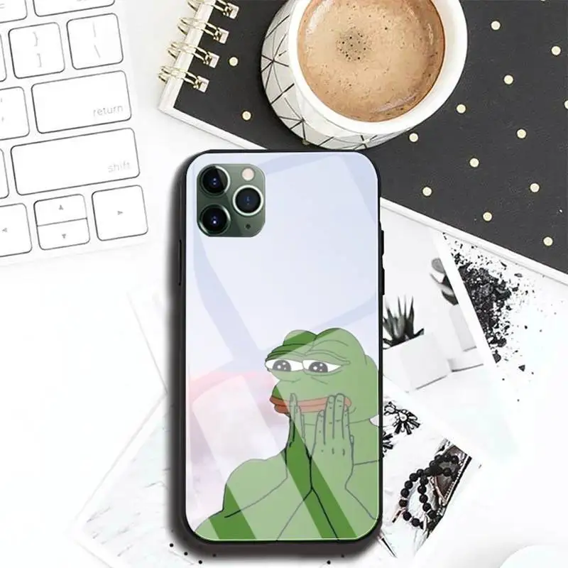 Sad Frog pepe meme Phone Case For Iphone 12 11 Pro MAX XR X 7 8Plus SE2020 DIY Shockproof Glass Soft Silicone Edge
Sad Frog pepe meme Phone Case For Iphone 12 11 Pro MAX XR X 7 8Plus SE2020 DIY Shockproof Glass Soft Silicone Edge