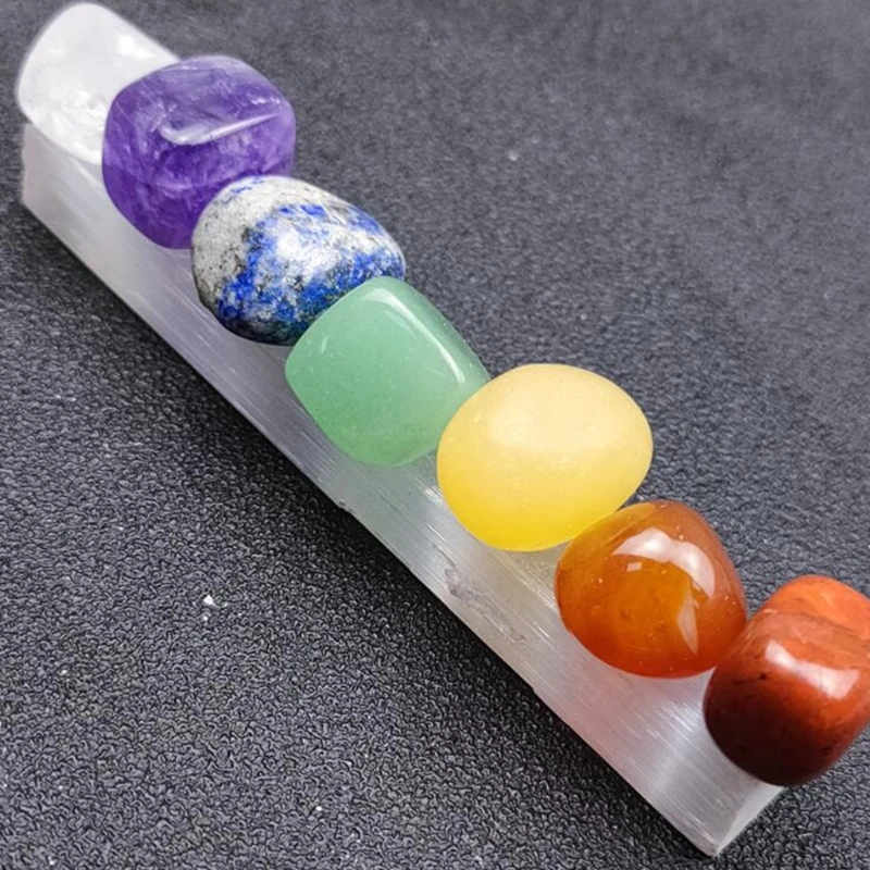 Irregular Square Strips Colorful Chakra Stones Gypsum Board Base Ornament Tumbled Polished Chakras for Balancing Therapy
Irregular Square Strips Colorful Chakra Stones Gypsum Board Base Ornament Tumbled Polished Chakras for Balancing Therapy