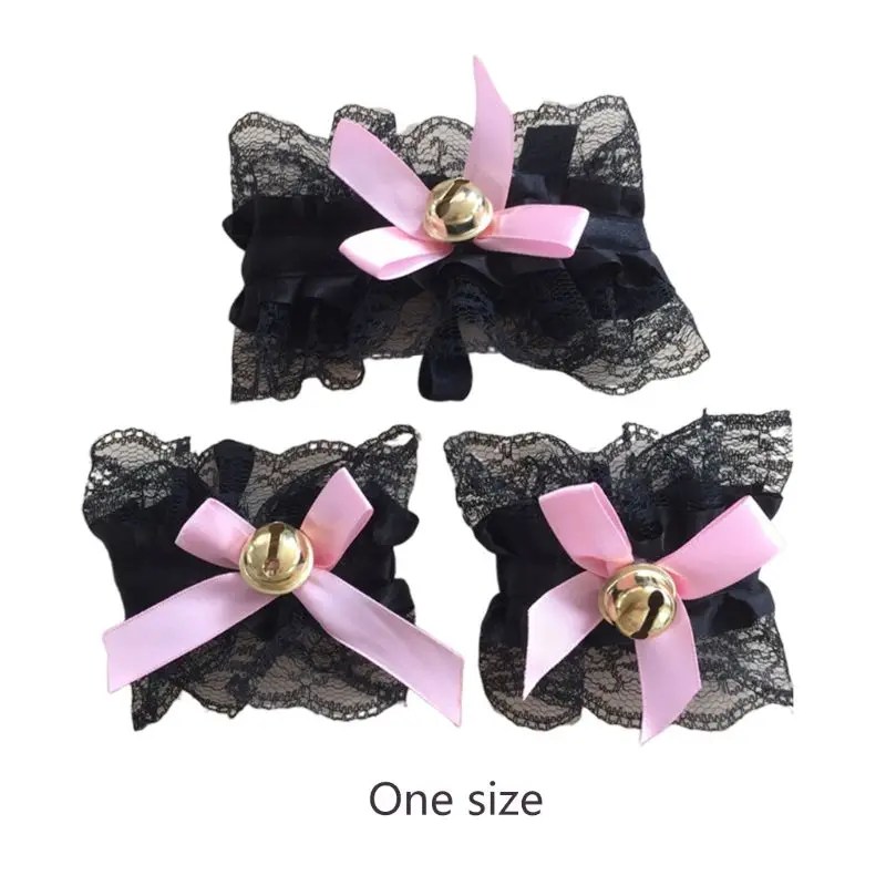 Women Sexy Maid Lolita Cat Cosplay Costume Ruffles Lace Satin Collar Choker Necklace Bowknot Bell Wristband Bracelet Set
Women Sexy Maid Lolita Cat Cosplay Costume Ruffles Lace Satin Collar Choker Necklace Bowknot Bell Wristband Bracelet Set