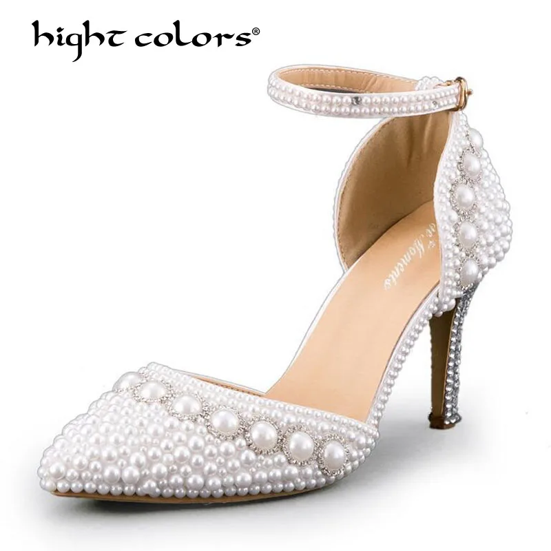 Crystal Women Pumps String Bead White Red Pink Wedding Brand Design Pointed Toe High Heels Shoes TAO-49
Crystal Women Pumps String Bead White Red Pink Wedding Brand Design Pointed Toe High Heels Shoes TAO-49