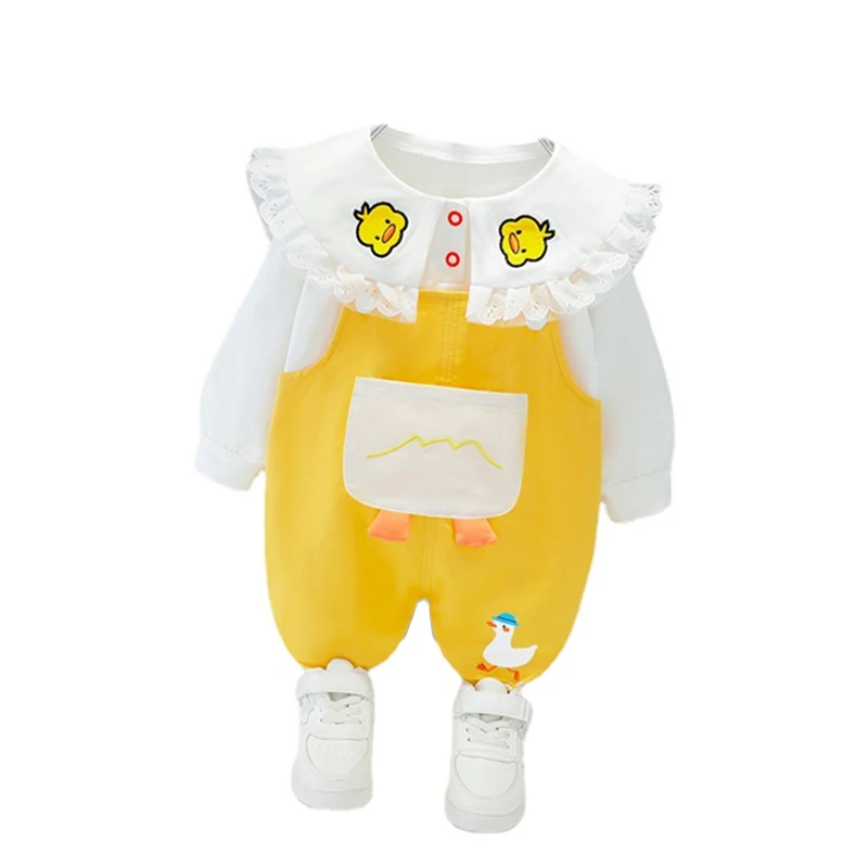 Baby Girls Cartoon T Shirt Overalls 2Pcs/sets New Spring Autumn Children Clothes Kids Toddler Cotton Clothing Infant Tracksuit
Baby Girls Cartoon T Shirt Overalls 2Pcs/sets New Spring Autumn Children Clothes Kids Toddler Cotton Clothing Infant Tracksuit