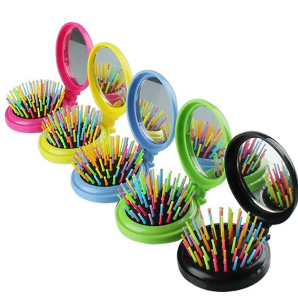 Hair Brush Styling Tool Portable Mini Folding Comb Airbag Massage Round Travel Hair Brush with Mirror
Hair Brush Styling Tool Portable Mini Folding Comb Airbag Massage Round Travel Hair Brush with Mirror
