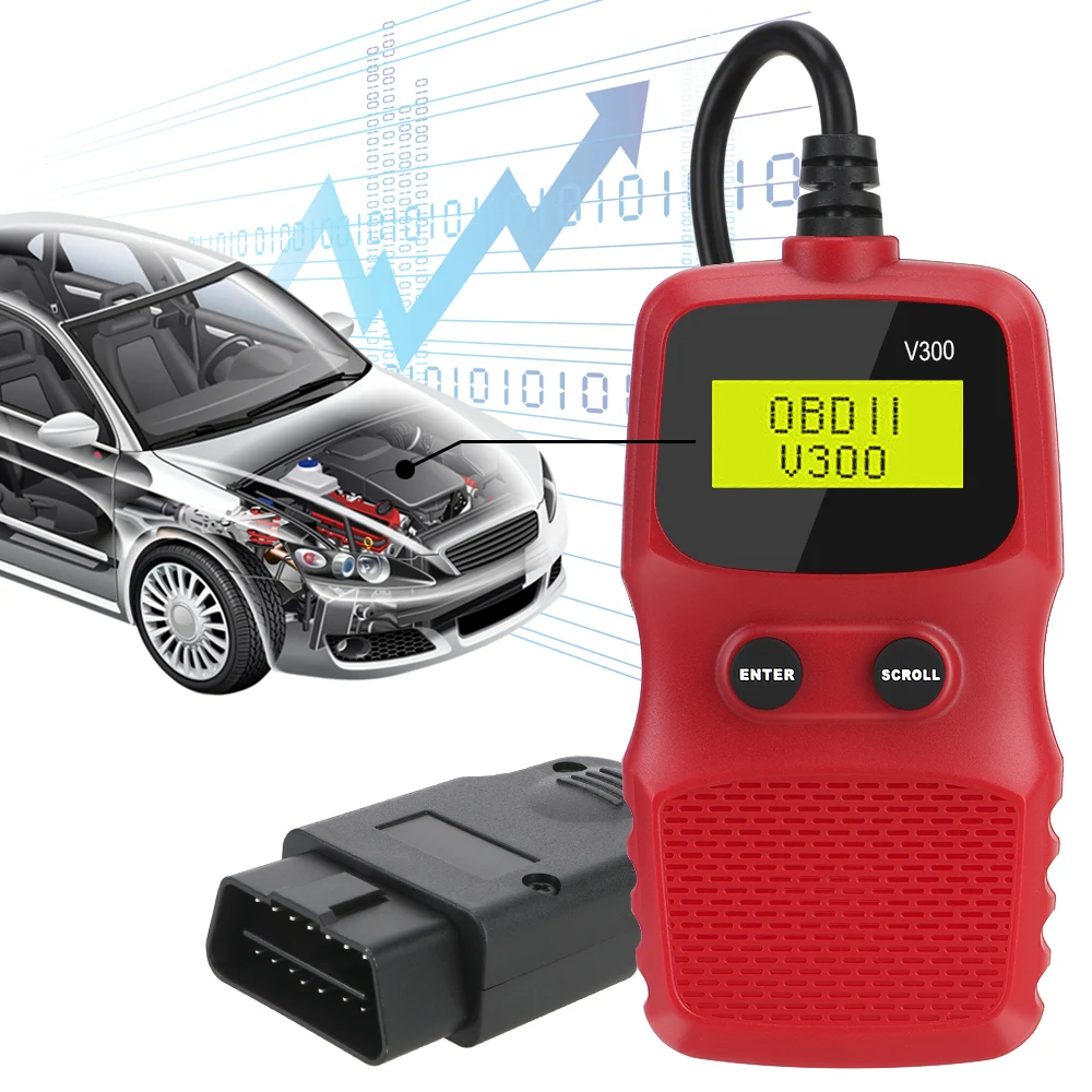 ELM 327 Plug and Play Auto Accessories OBD2 Code Reader OBD 2 Scanner OBDII Car Diagnostic Tool Digital Display V300 Hand-held
ELM 327 Plug and Play Auto Accessories OBD2 Code Reader OBD 2 Scanner OBDII Car Diagnostic Tool Digital Display V300 Hand-held