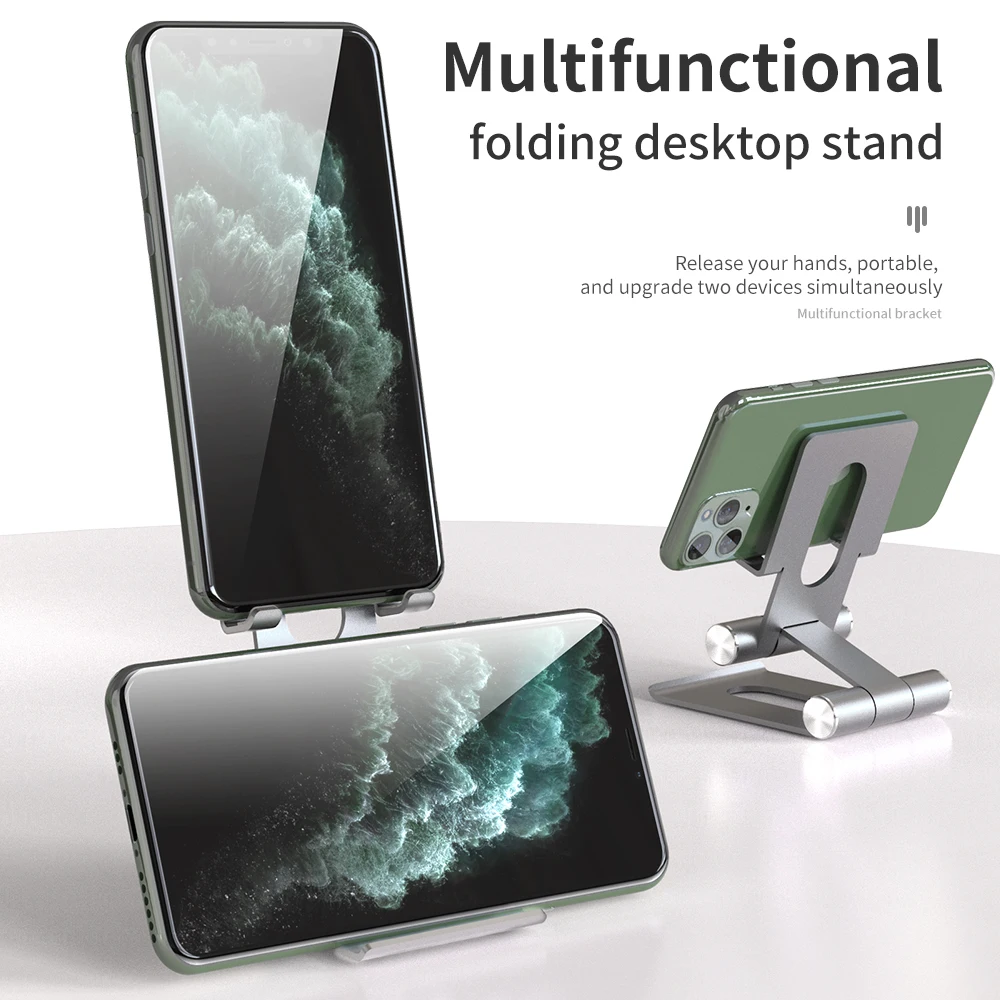 Cell Phone Stand, Fully Foldable, Adjustable Desktop Phone Holder Cradle Dock Compatible with Phone 11 iPad, Tablets All Phones
Cell Phone Stand, Fully Foldable, Adjustable Desktop Phone Holder Cradle Dock Compatible with Phone 11 iPad, Tablets All Phones