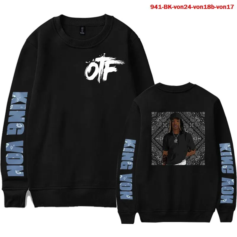 Crewneck Women Sweatshirt 2021 Hip Hop Hoodie Streetwear Pullover Hip Hop King Von Bluza Damska Autumn O Neck Tracksuit Clothes
Crewneck Women Sweatshirt 2021 Hip Hop Hoodie Streetwear Pullover Hip Hop King Von Bluza Damska Autumn O Neck Tracksuit Clothes