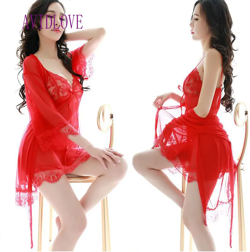 Women Sexy Underwear Plus Size Sexy Lingerie Erotic Lace Nightdress Lingerie For Woman Big Size Pajamas Robe Colorful Nightgown 
Women Sexy Underwear Plus Size Sexy Lingerie Erotic Lace Nightdress Lingerie For Woman Big Size Pajamas Robe Colorful Nightgown