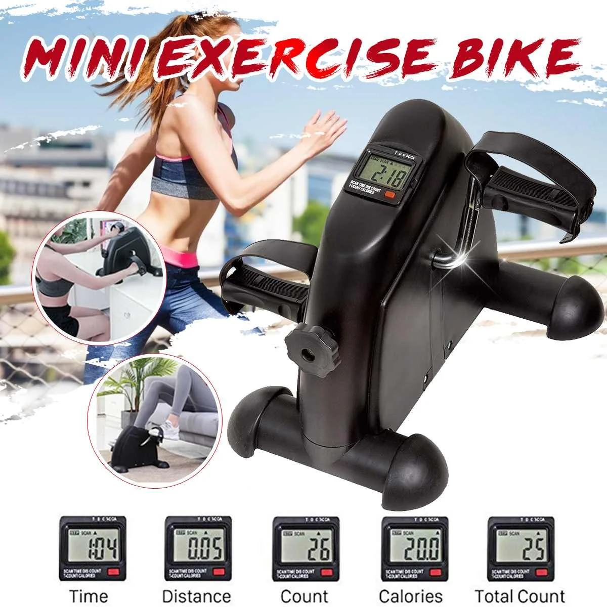 Home Exerciser mini bike Fitness LCD Display Pedal Exercise Indoor Cycling Stepper Mini Exercise bike
Home Exerciser mini bike Fitness LCD Display Pedal Exercise Indoor Cycling Stepper Mini Exercise bike