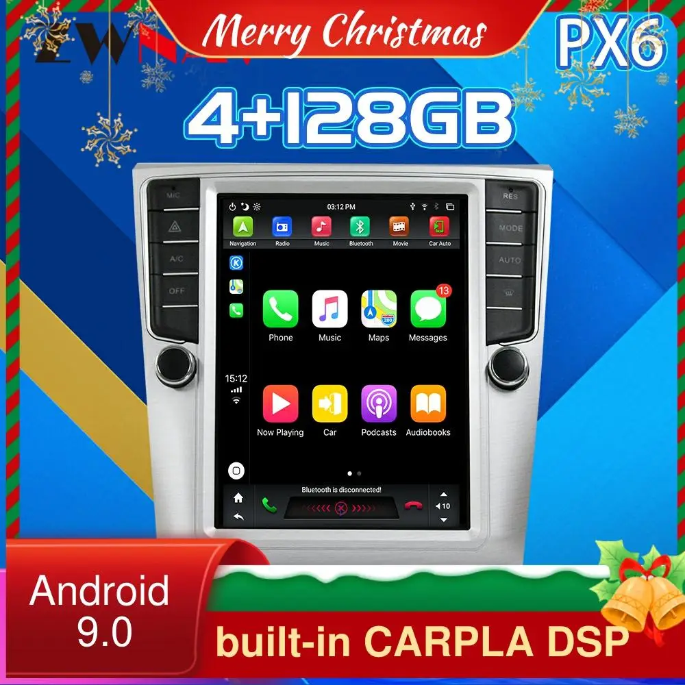 Для VW Passat Magotan CC PX6 Android 9 carplay Автомобильный мультимедийный плеер GPS аудио радио авто стерео BT головное устройство 2007-2015
Для VW Passat Magotan CC PX6 Android 9 carplay Автомобильный мультимедийный плеер GPS аудио радио авто стерео BT головное устройство 2007-2015