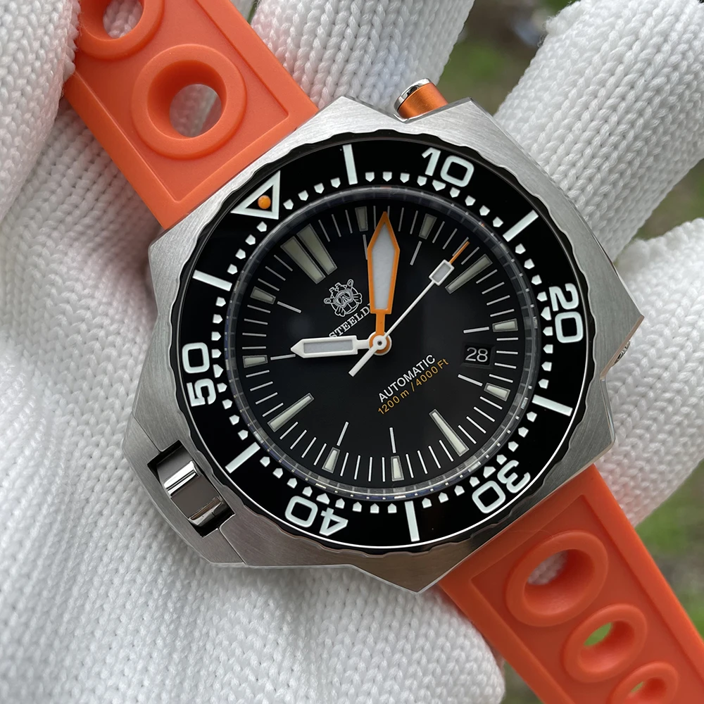 【STEELDIVE】Design SD1969 V3 Mechanical Men's Wristwatch Japan NH35 1200M 120Bar Waterproof Swiss Blue Luminous Luxury Dive Watch
【STEELDIVE】Design SD1969 V3 Mechanical Men's Wristwatch Japan NH35 1200M 120Bar Waterproof Swiss Blue Luminous Luxury Dive Watch