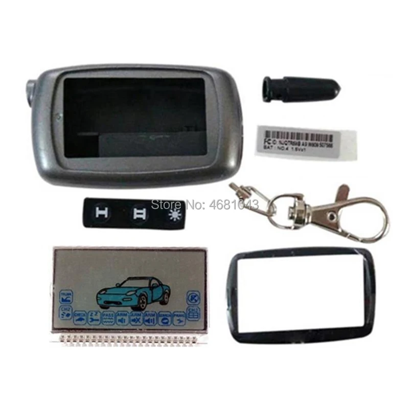 A6 LCD display Screen + Keychain Case for Russia Car Alarm System Twage Starline A6 lcd remote controller Keychain Key Fob Chain
A6 LCD display Screen + Keychain Case for Russia Car Alarm System Twage Starline A6 lcd remote controller Keychain Key Fob Chain