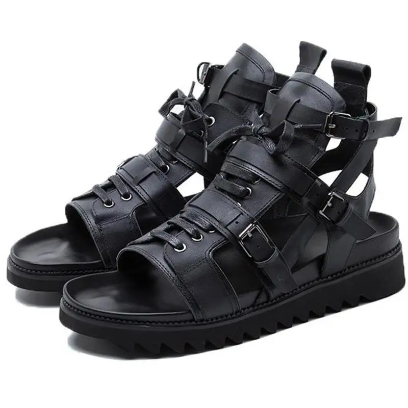 Men's Sandals Foreign Trade Spring And Summer New Flat Bottom Black Flat Head Artificial Pu Men's Casual Fashion Sandals
Men's Sandals Foreign Trade Spring And Summer New Flat Bottom Black Flat Head Artificial Pu Men's Casual Fashion Sandals