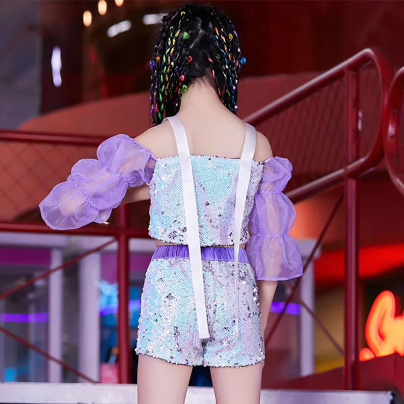 Hip Hop Costumes Girls Cheerleaders Show Clothes Fashion Sequins Street Dance Suit Children Modern Jazz Stage Outfit 120-170CM
Hip Hop Costumes Girls Cheerleaders Show Clothes Fashion Sequins Street Dance Suit Children Modern Jazz Stage Outfit 120-170CM