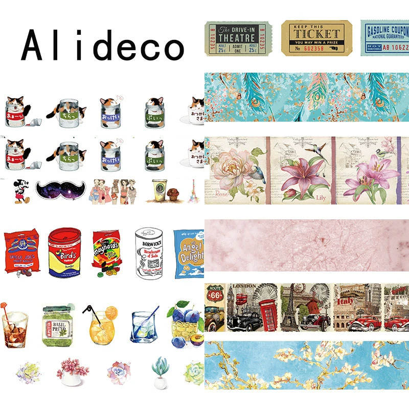 Alideco 1 pcs Washi Masking Tapes Retro Coffee Flower Decorative Adhesive Scrapbooking DIY Paper Japanese Stickers 1.5cm*10m
Alideco 1 pcs Washi Masking Tapes Retro Coffee Flower Decorative Adhesive Scrapbooking DIY Paper Japanese Stickers 1.5cm*10m