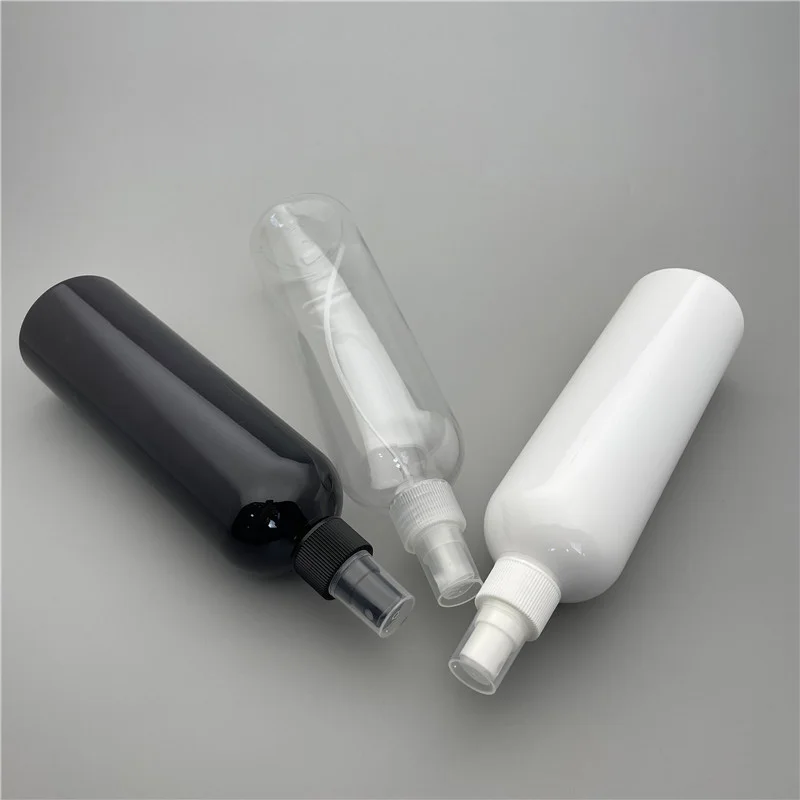 400ML X 15 White Clear Black Round Shoulder Plastic Bottle With Fine Mist Spray Perfume Cosmetic PET Packaging Container | Красота и